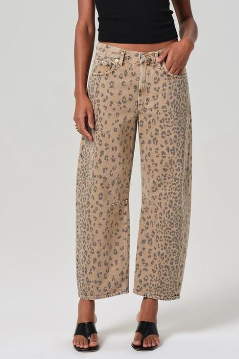 Citizens Of Humanity Denim - Citizens of Humanity Miro Natural Cheetah Barrel Leg Casual Cotton Jeans NWOT 29